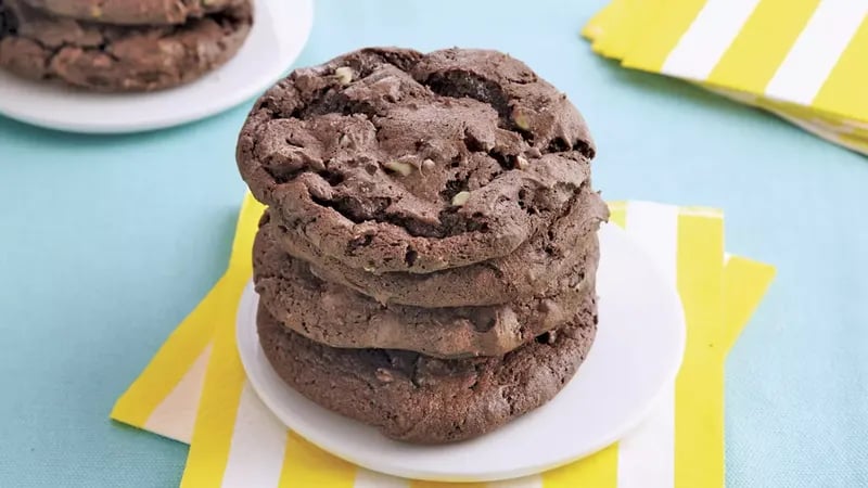 Cake Mix Chocolate-Mint Cookies