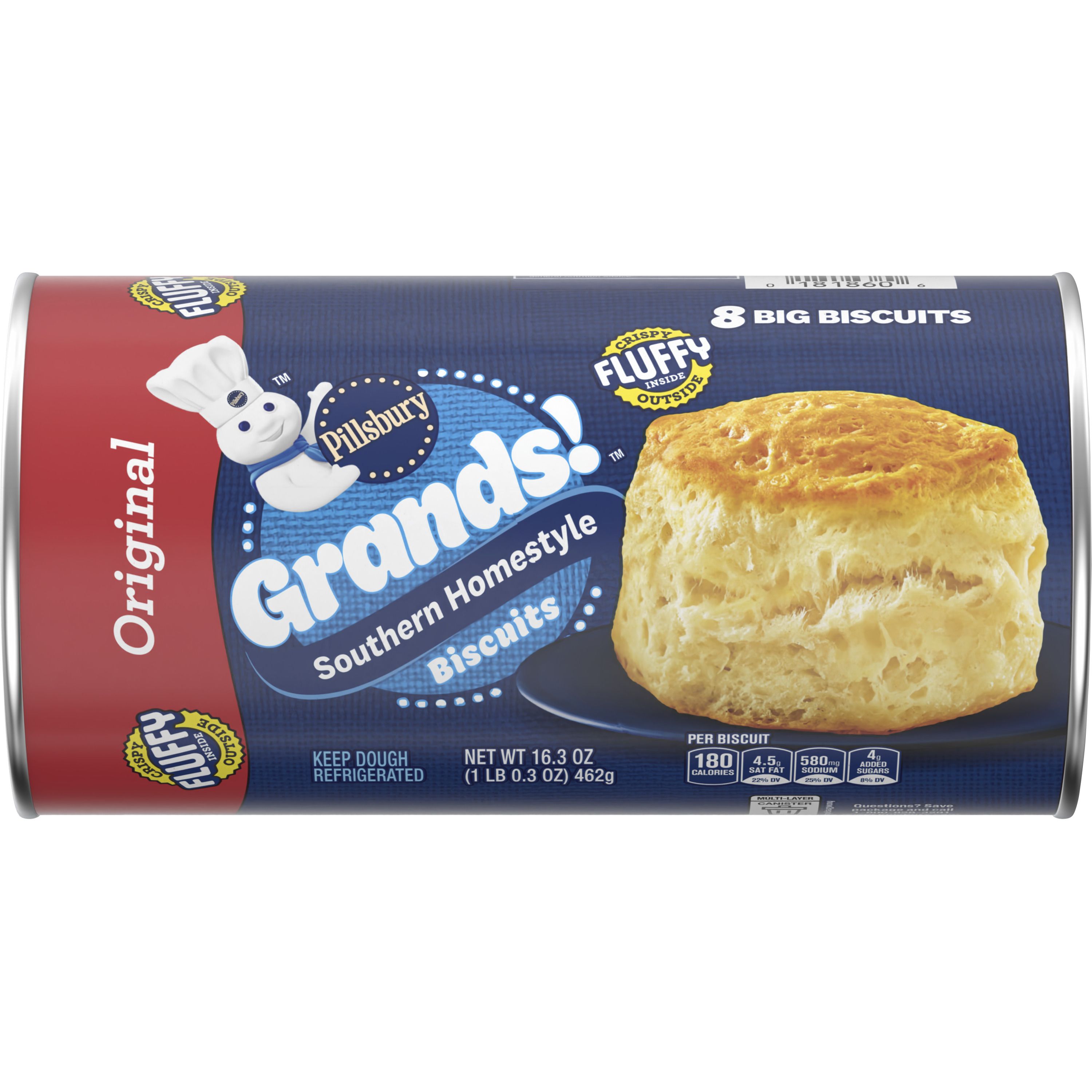 Grands!™ Southern Homestyle Original Biscuits 8 Count - Front