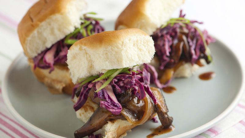 Sweet and Sour Portabella Sliders