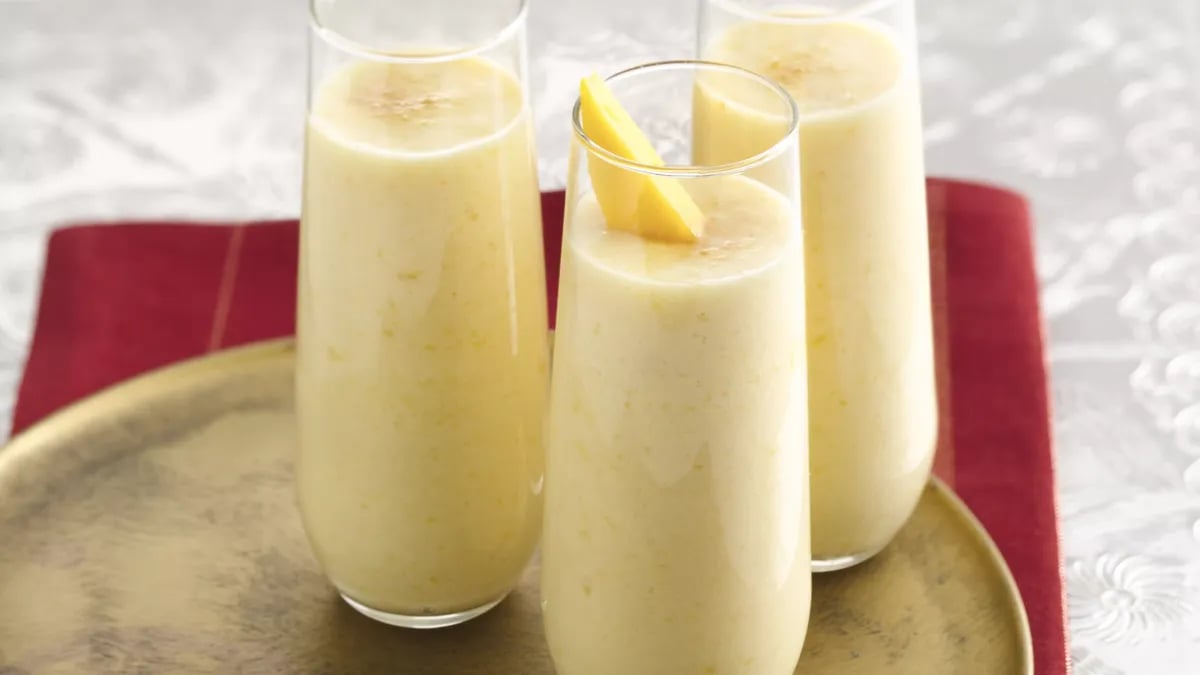 Lactose Free Peach-Mango Lassi