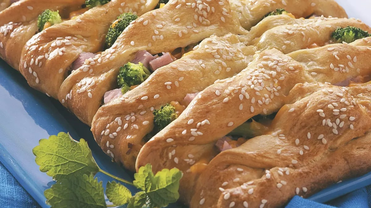 Turkey and Ham Crescent Braid