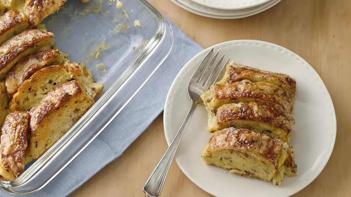 Overnight Cinnamon Roll French Toast Casserole