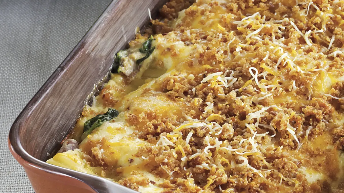 Shiitake Mushroom and Spinach Manicotti