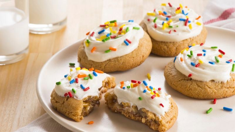 Snickers™-Stuffed Peanut Butter Cookies
