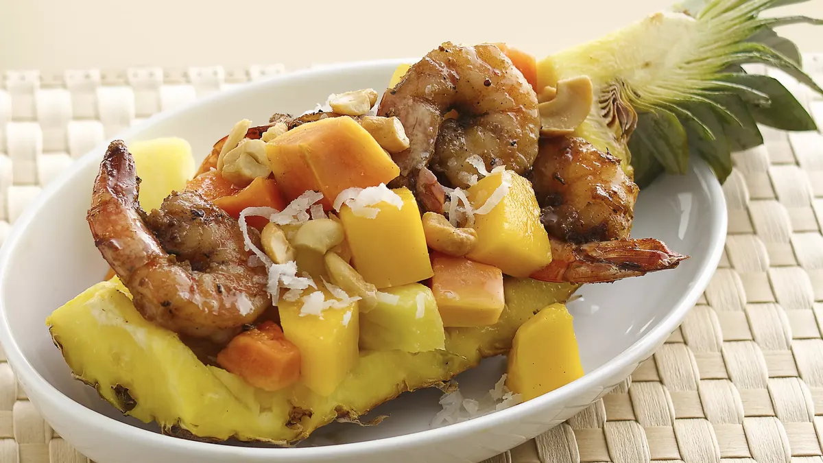 Grilled Shrimp with Tropical Fruit Salad