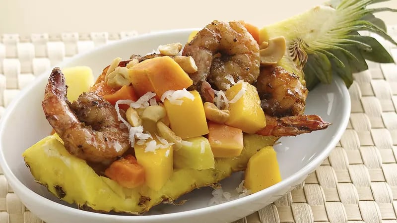 Grilled Shrimp with Tropical Fruit Salad