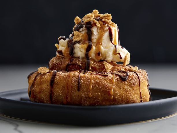 Caramel Twirl Churro Sundaes