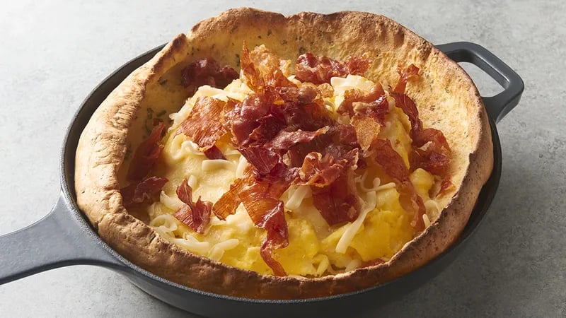 Crispy Prosciutto, Fontina and Rosemary Dutch Baby