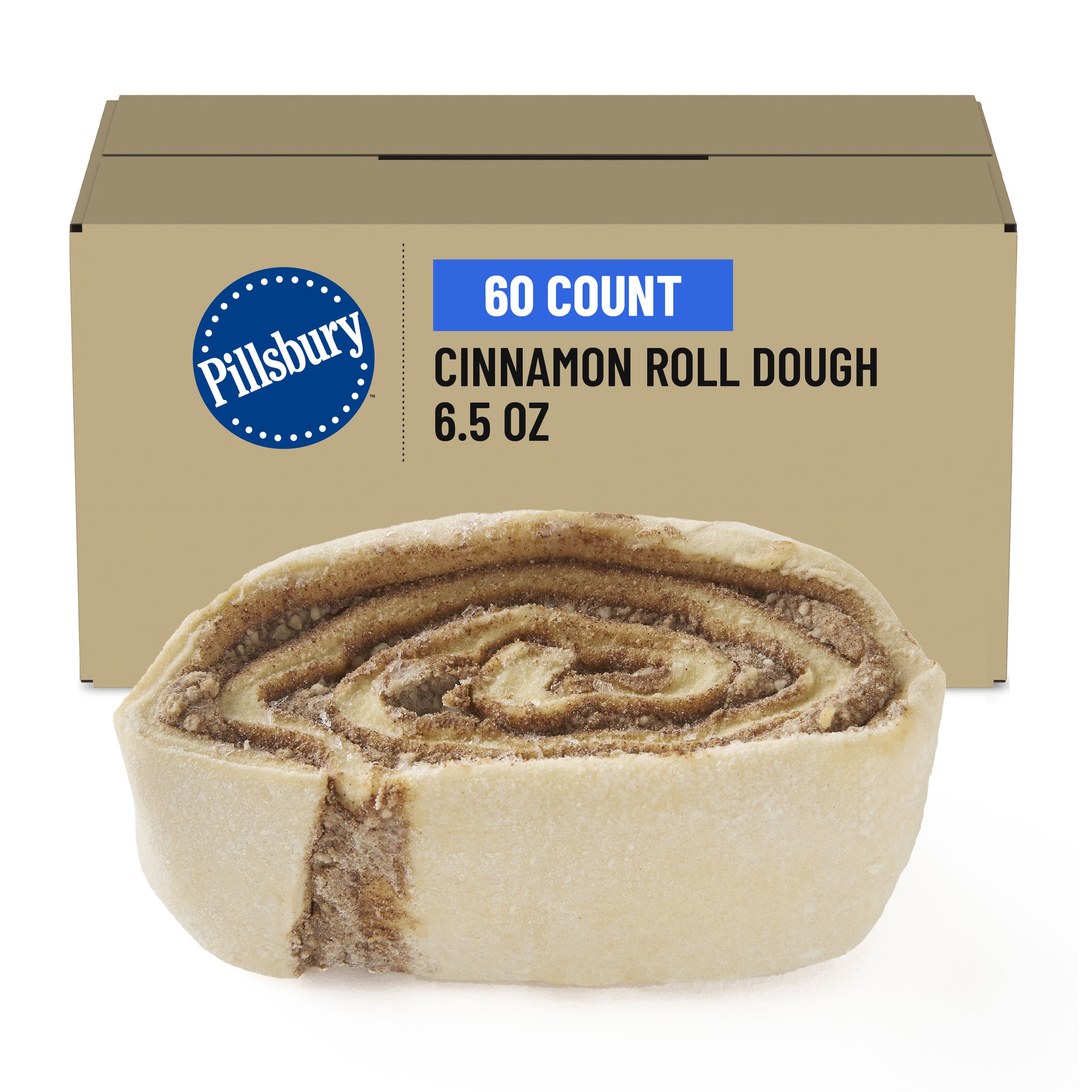  Case Optimized Hero Pillsbury Plus Frozen Cinnamon Roll Dough 6.5 oz