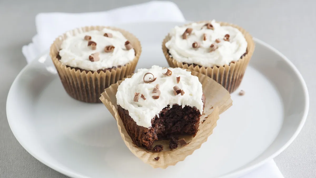 Beer Brownie Cupcakes with Beer Buttercream