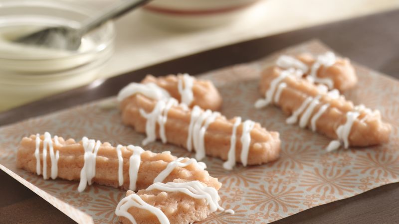Candy Cane Spritz Cookies