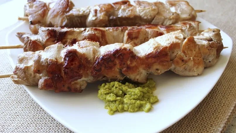 Chicken Criolla Kebabs