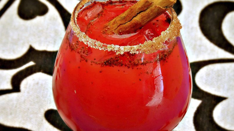 Cinnamon-Infused Strawberry Margaritas