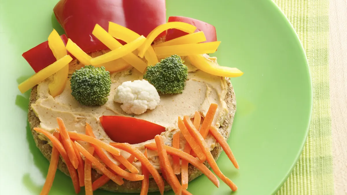 Funny Face Veggie Sandwiches