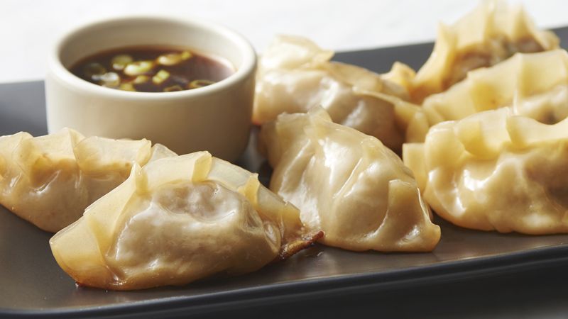 Beef and Kimchi Pot Stickers