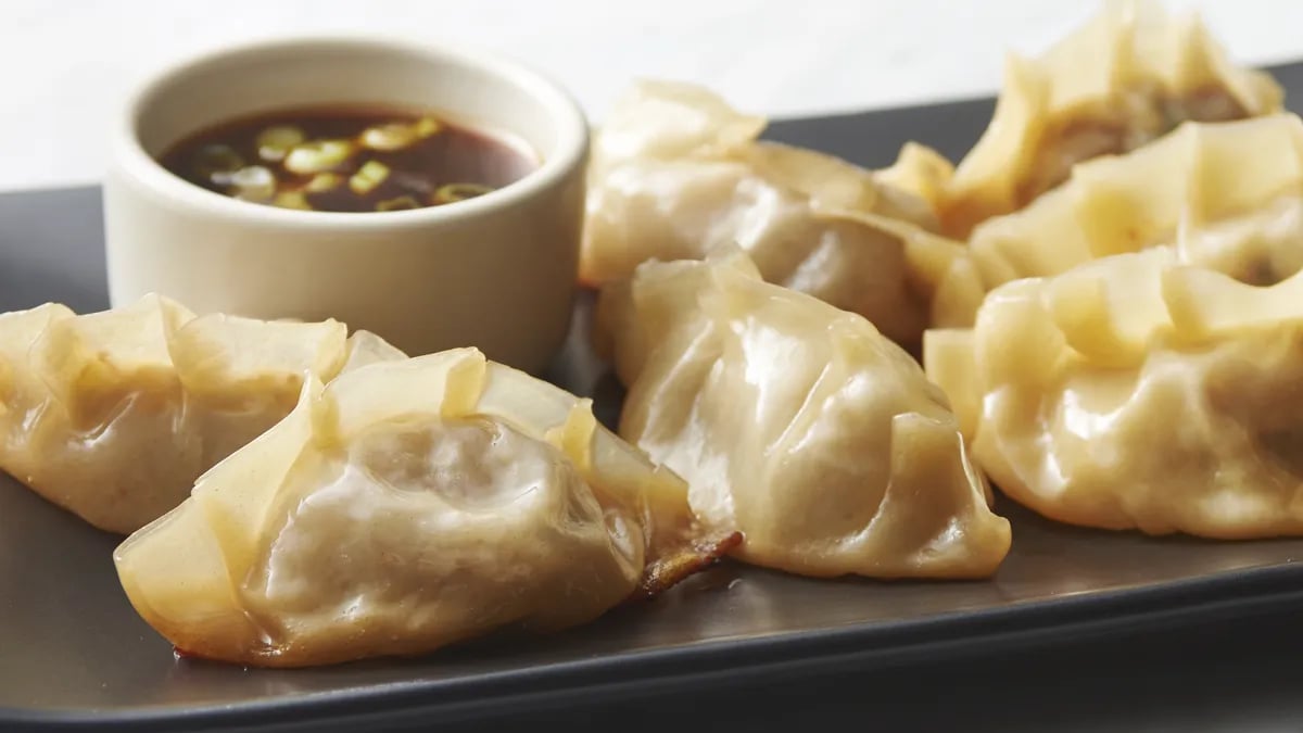 Beef and Kimchi Pot Stickers