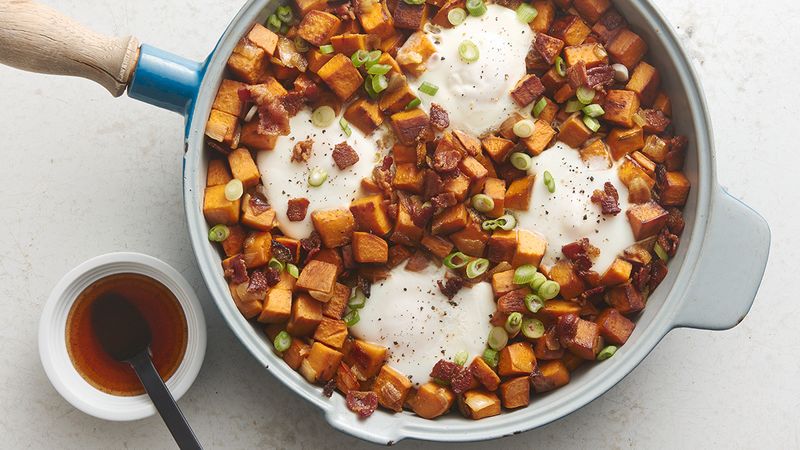 Bacon and Egg Sweet Potato Hash