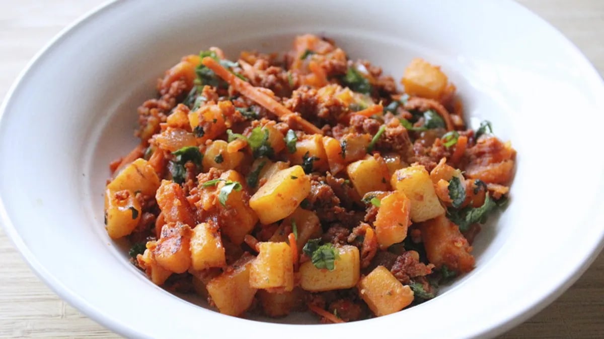 Potato Picadillo with Chorizo