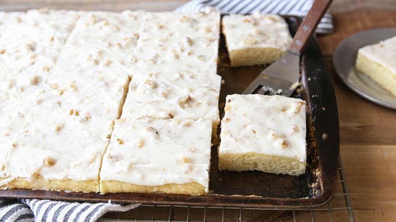 White Texas Sheet Cake Recipe For 9 x 13 Inch Pan » Hummingbird High
