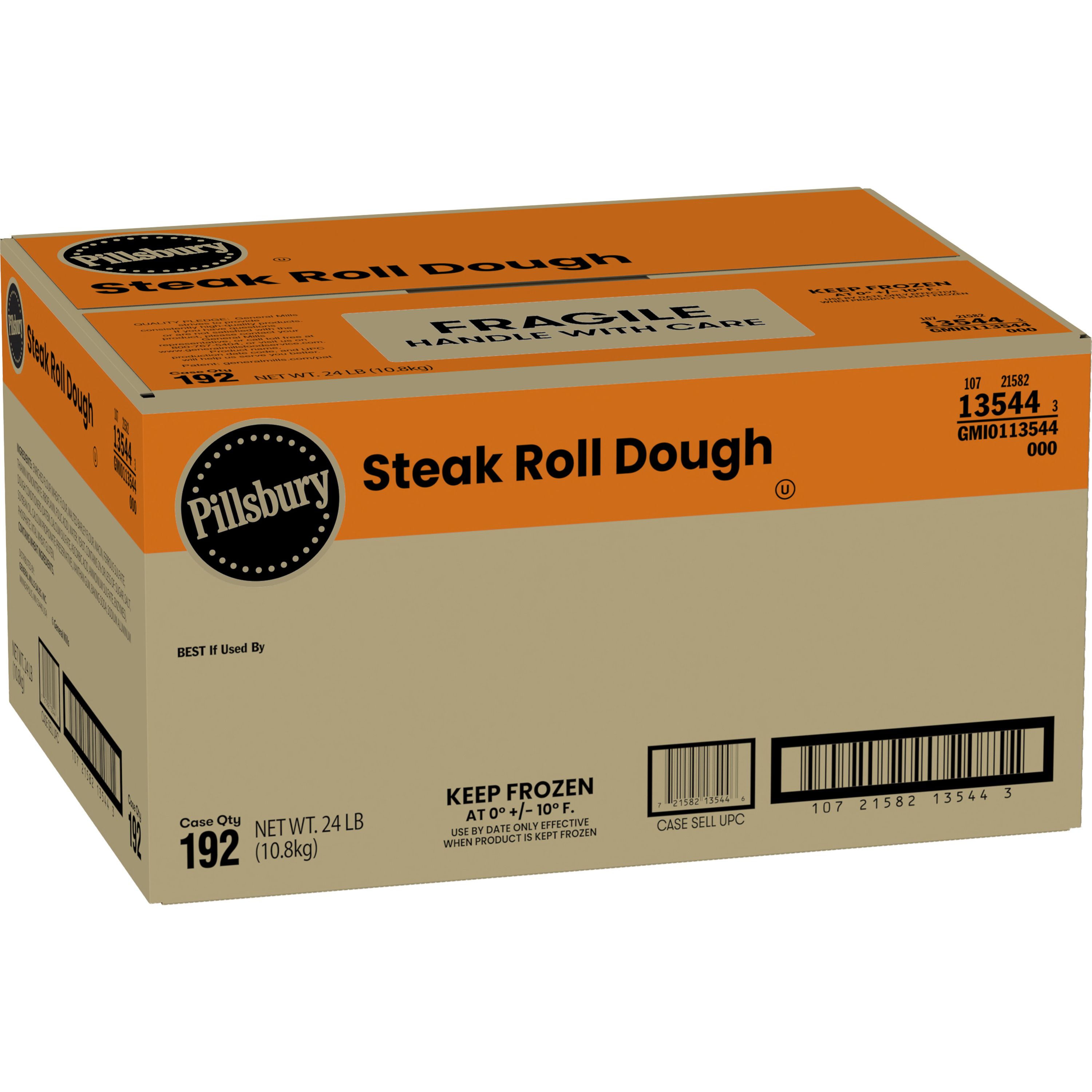 Case - Left Front 3D Pillsbury™ Steak Roll Dough 192 Count