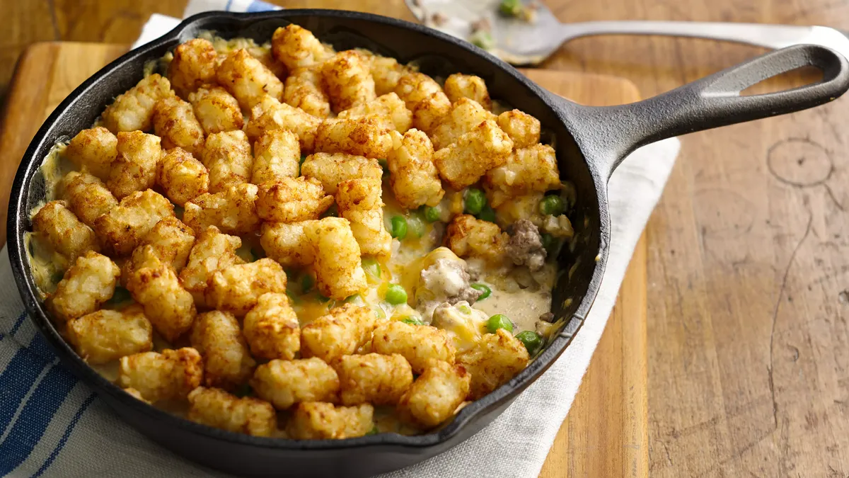 Cheesy Potato Nugget Skillet