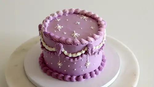 Amethyst-Inspired Vanilla Cake