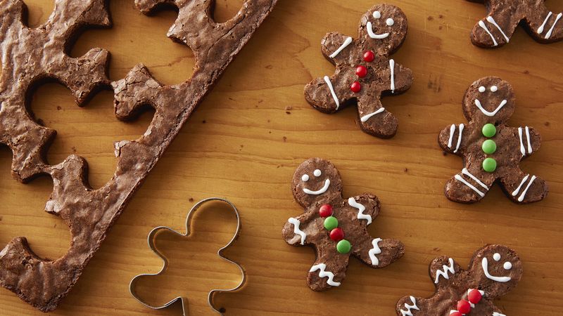Gingerbread Brownie Cutouts
