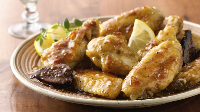 Tangy Lemon-Fig Chicken Wings