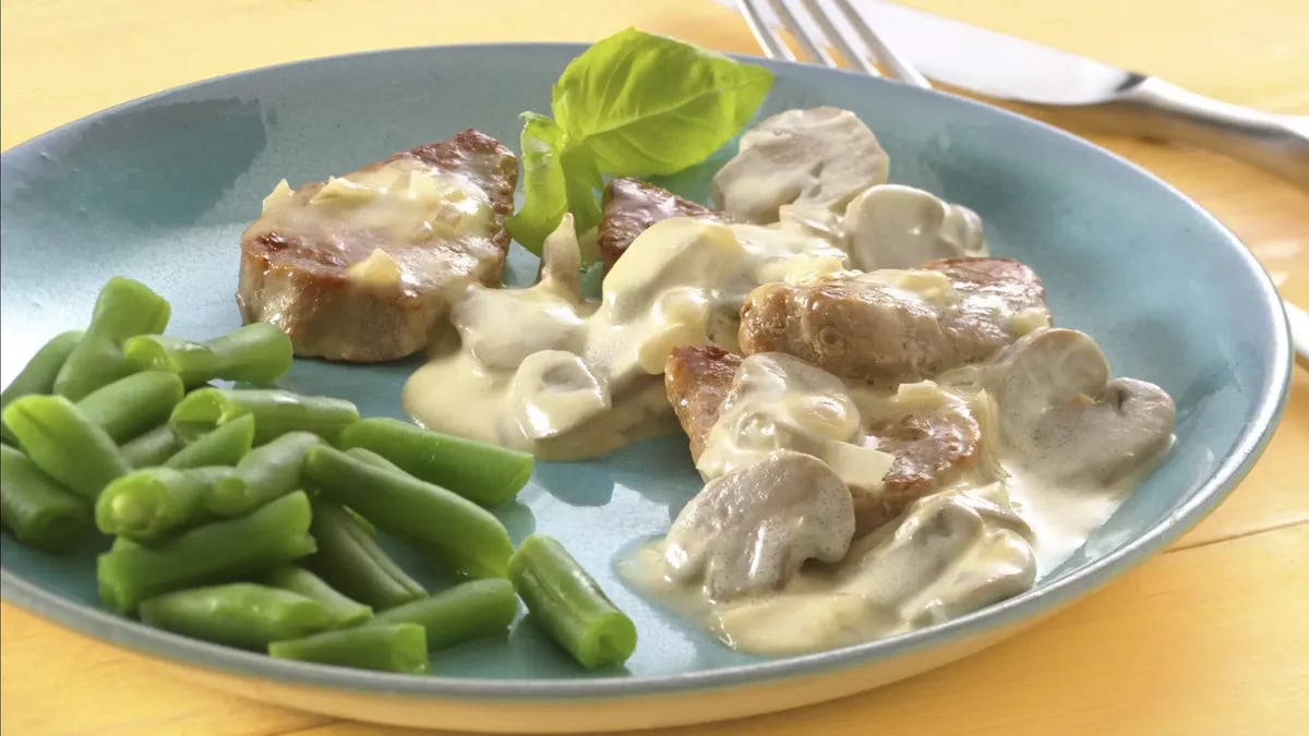 Pork Medallions with Dijon-Mushroom Sauce