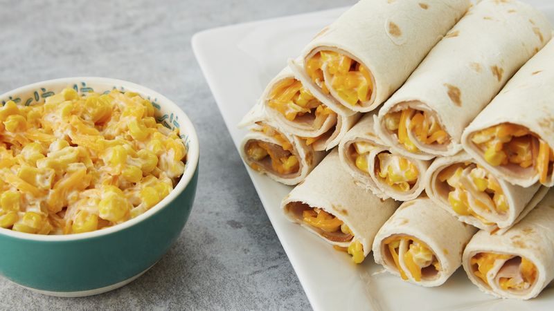 Ham and Cheese Tortilla Wraps