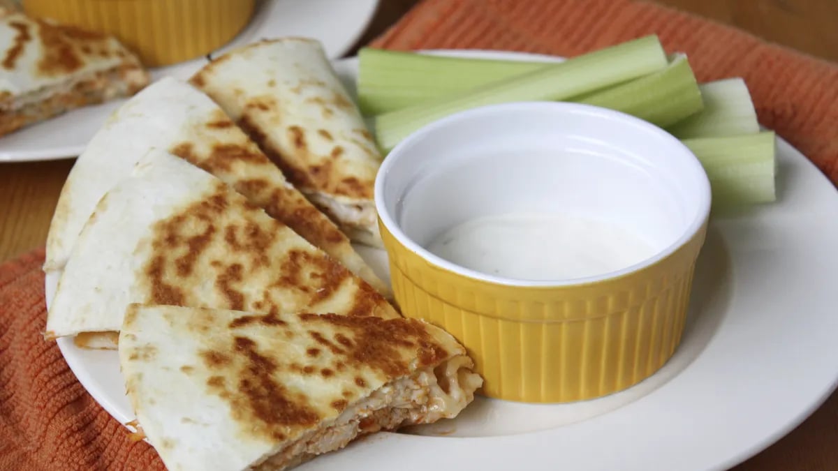 Buffalo Chicken Quesadillas