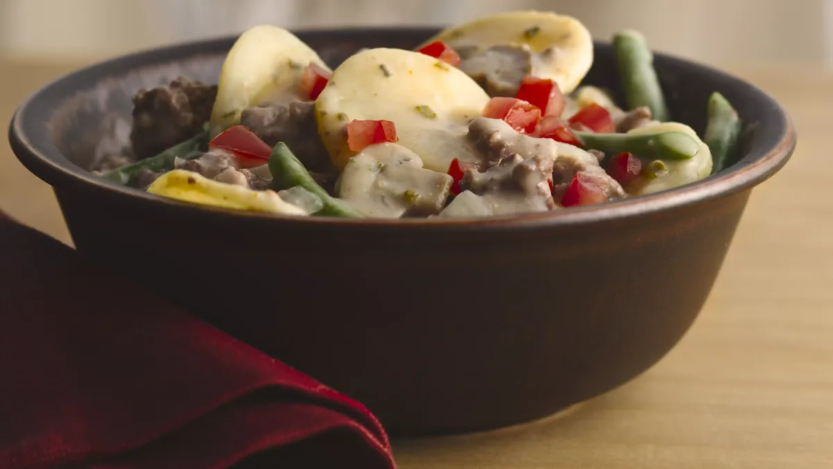 Beef and Potatoes Skillet Stroganoff