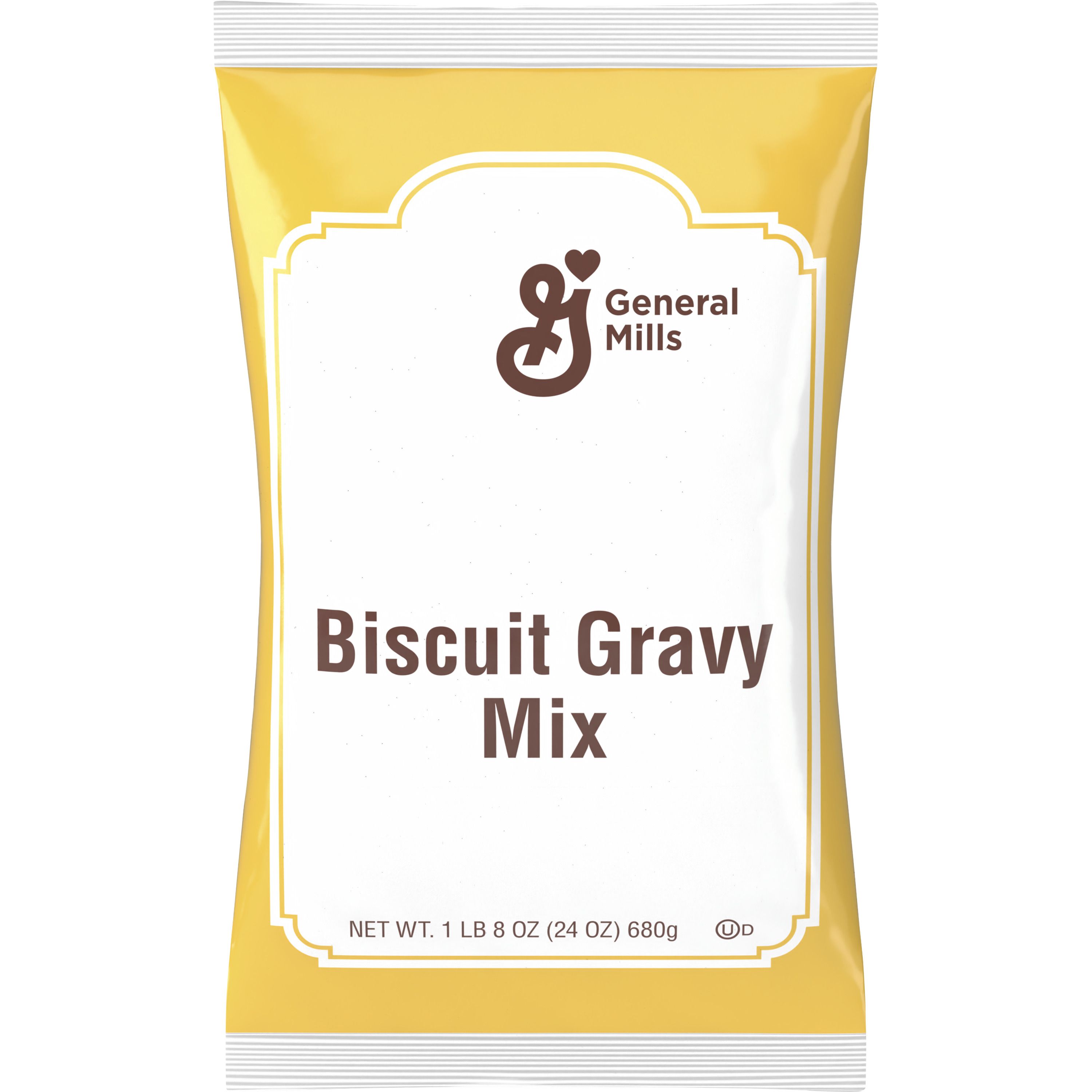Front - 3D General Mills Gravy Mix Bag Biscuit 6/1.5 LB