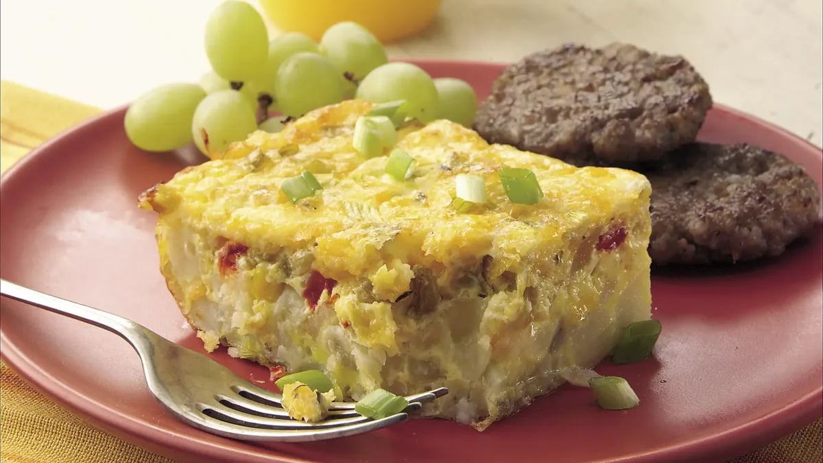 Green Chile, Egg and Potato Bake