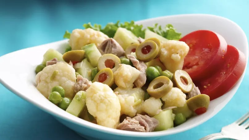 Tuna Cauliflower Salad with Lime Vinaigrette