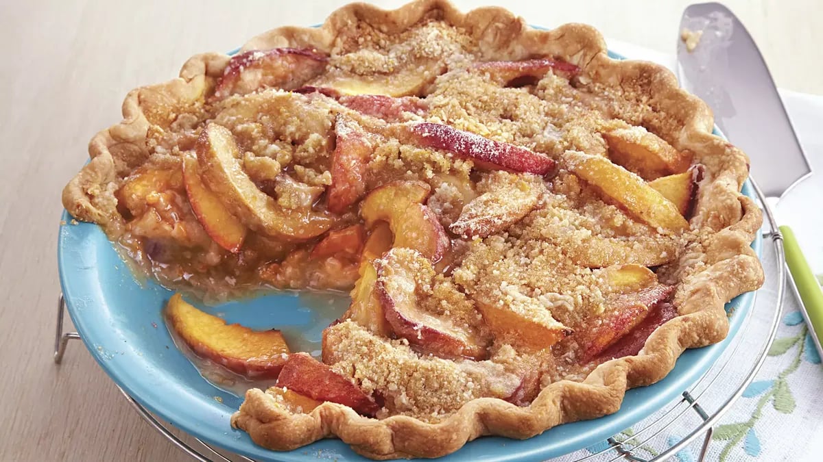 Vanilla Nectarine Pie