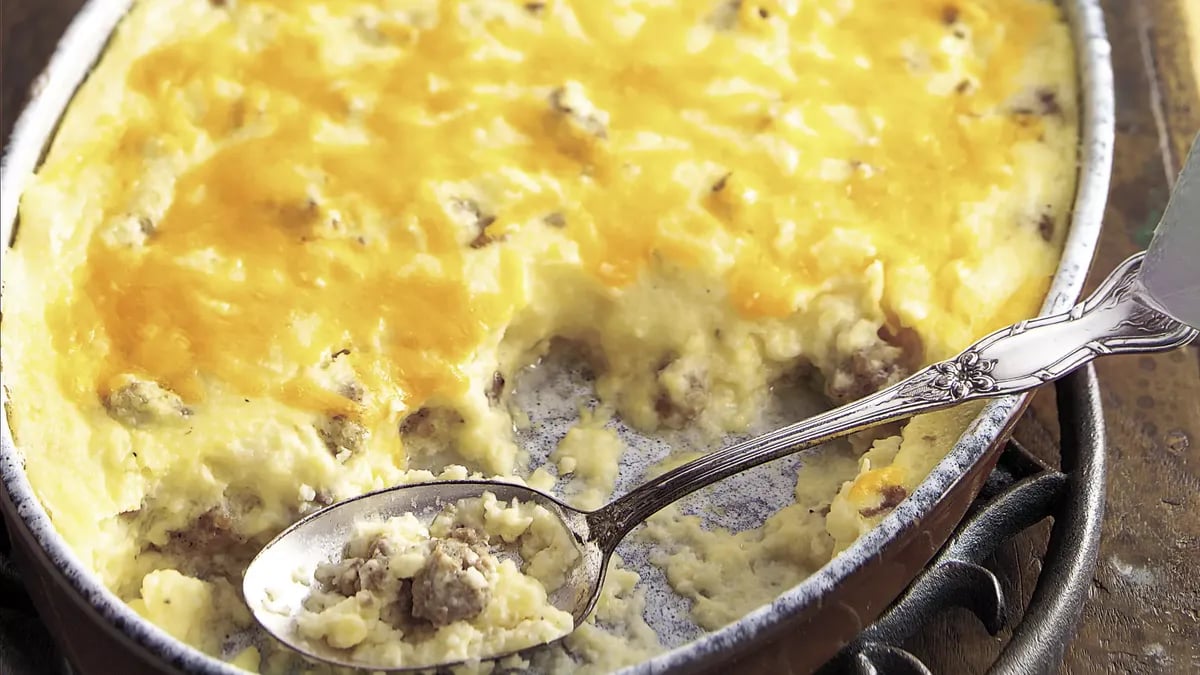 Sausage and Cheese Grits Casserole