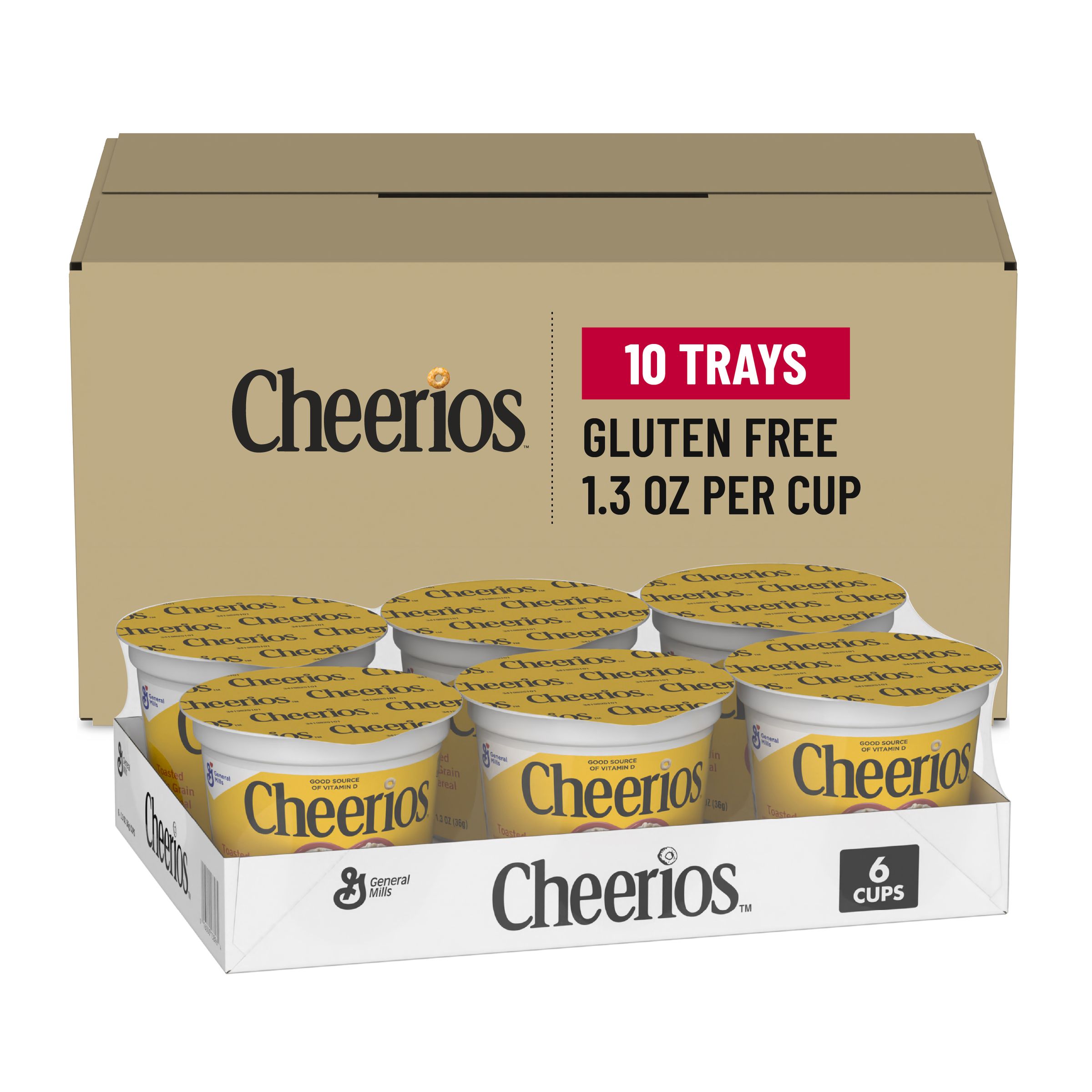  Case Optimized Hero Cheerios Gluten Free Cereal Single Serve Cup Pack 10/7.8 OZ