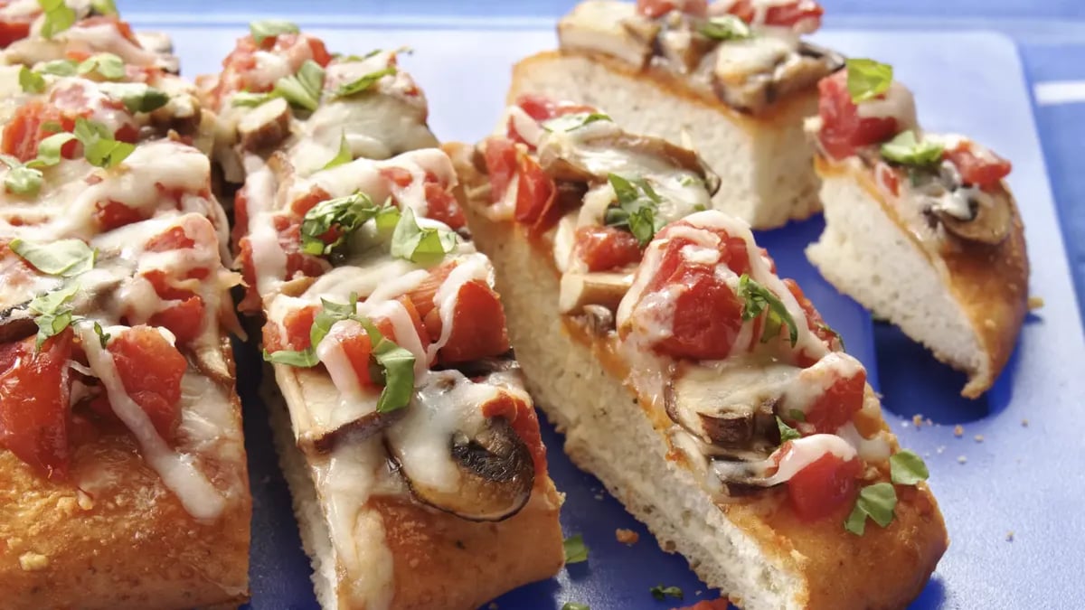 Tomato and Mushroom Focaccia