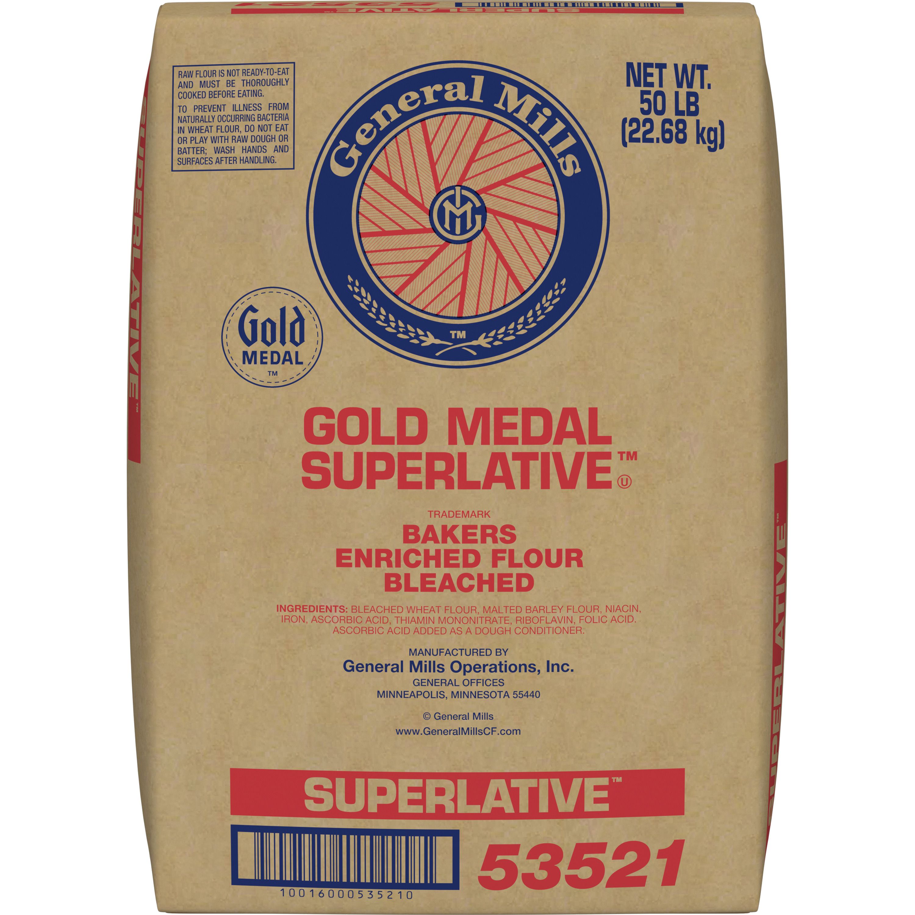Gold Medal™ Superlative™ Bakers Flour Enriched/Bleached 50 lb