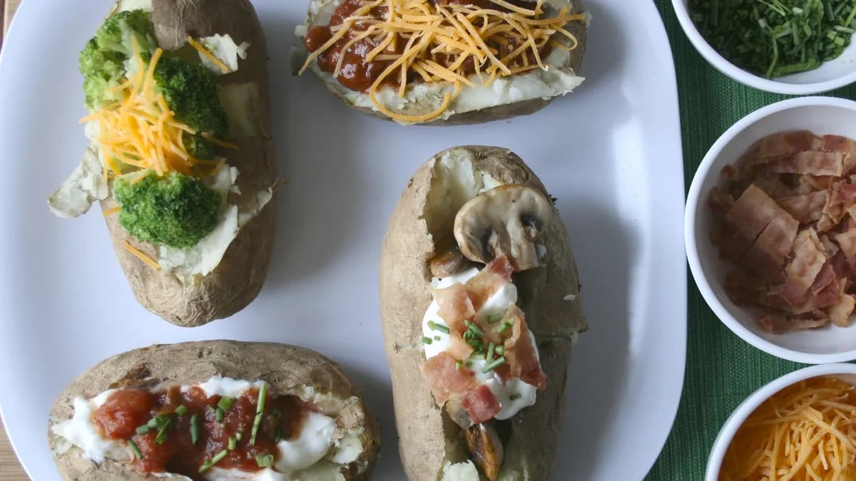 Slow-Cooker Baked Potato Bar