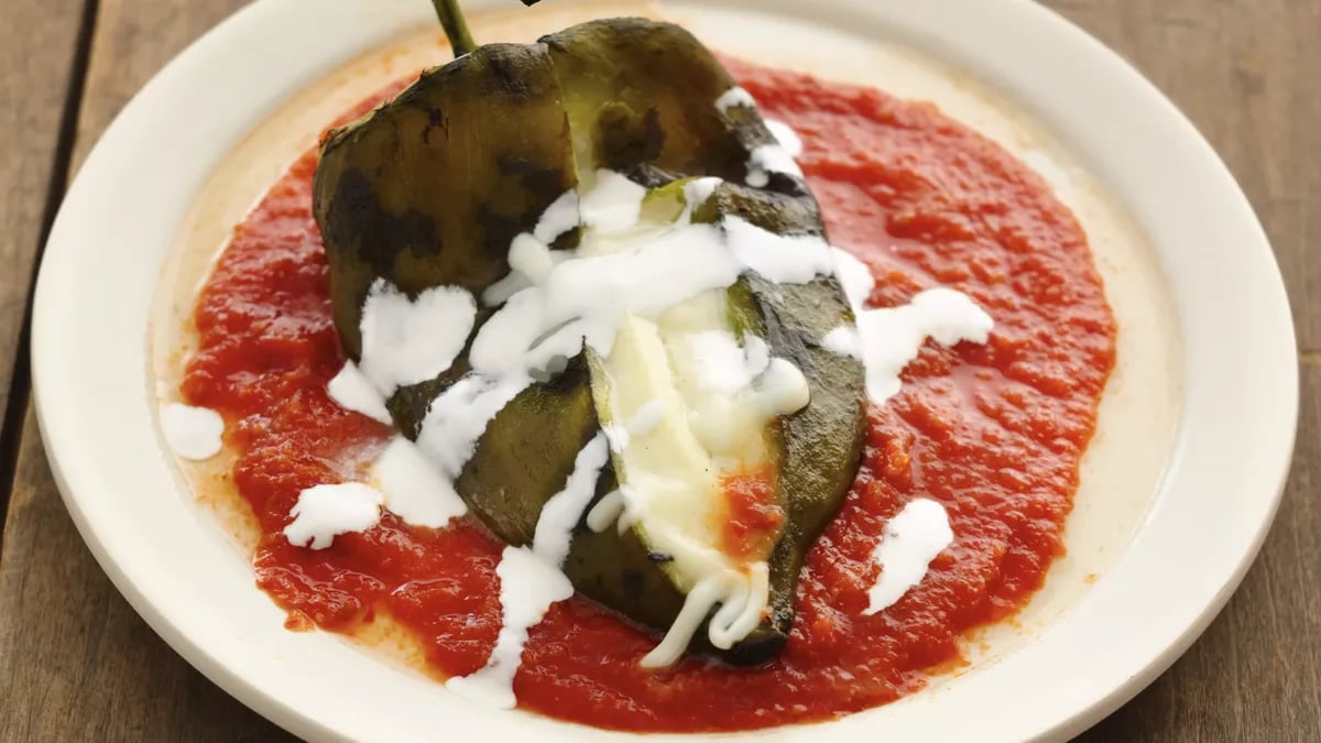 Stuffed Cheese Poblanos