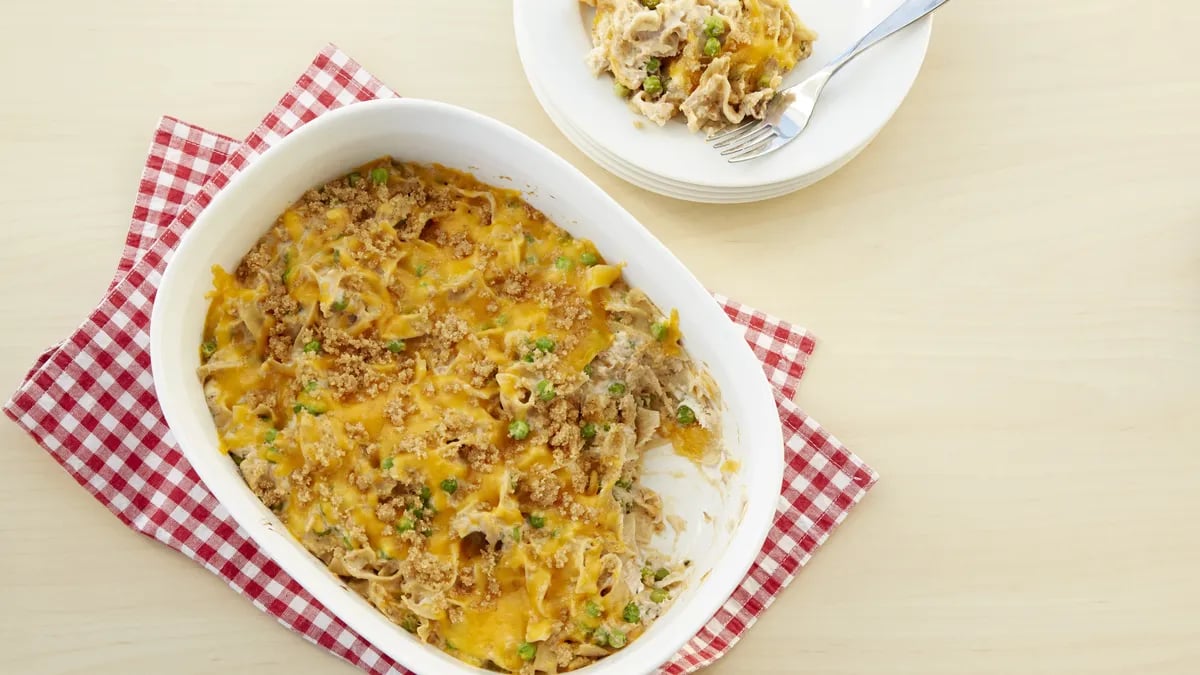 Cheesy Tuna Noodle Casserole