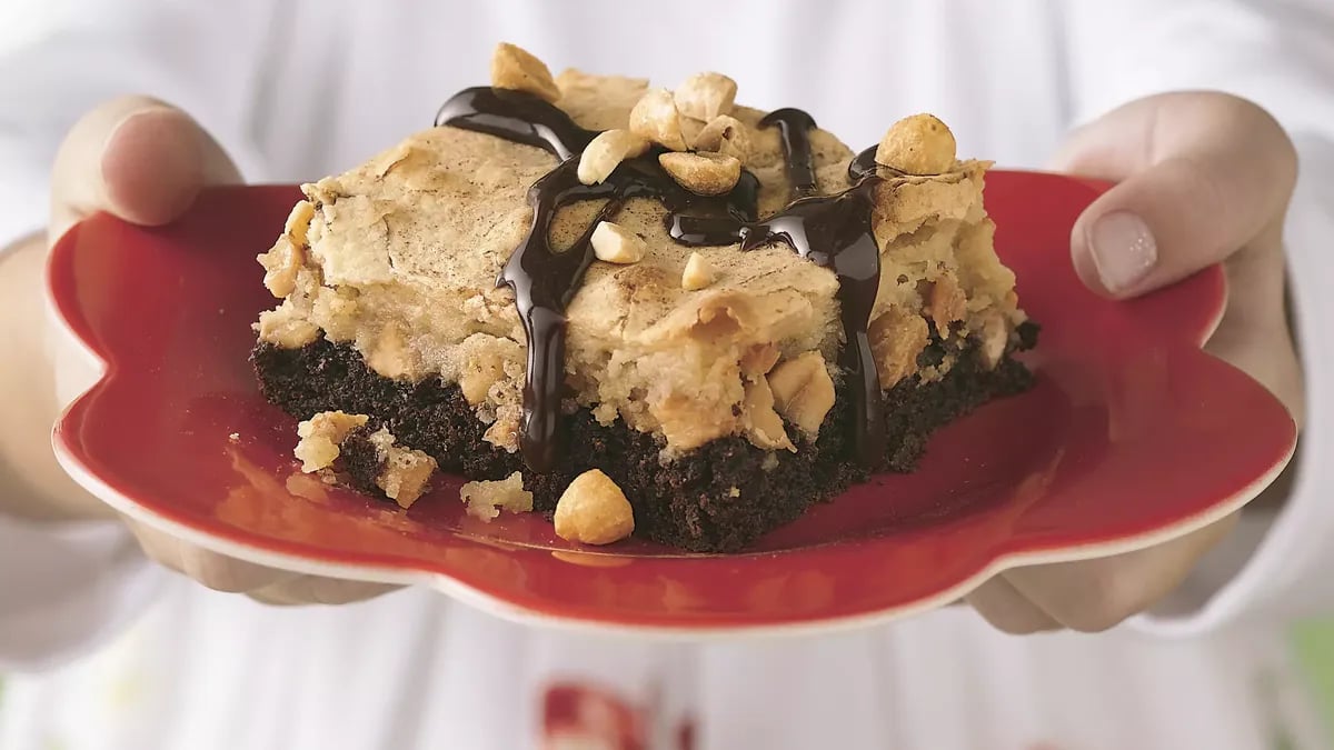 Gooey Chocolate-Peanut Butter Cake