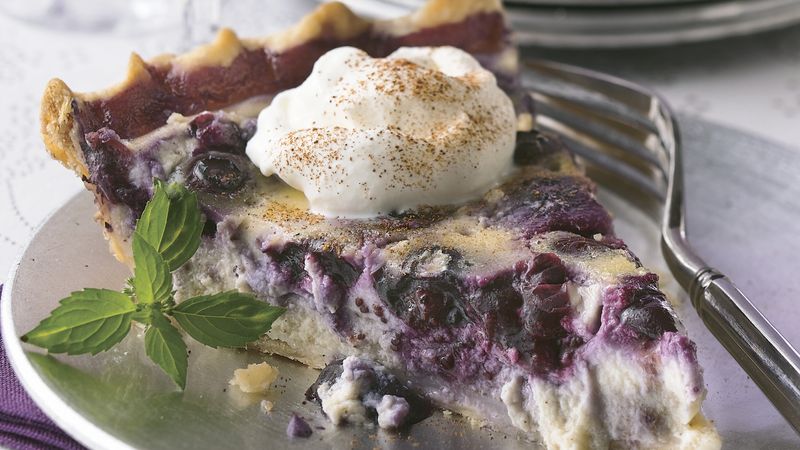 Blueberry Pudding Pie