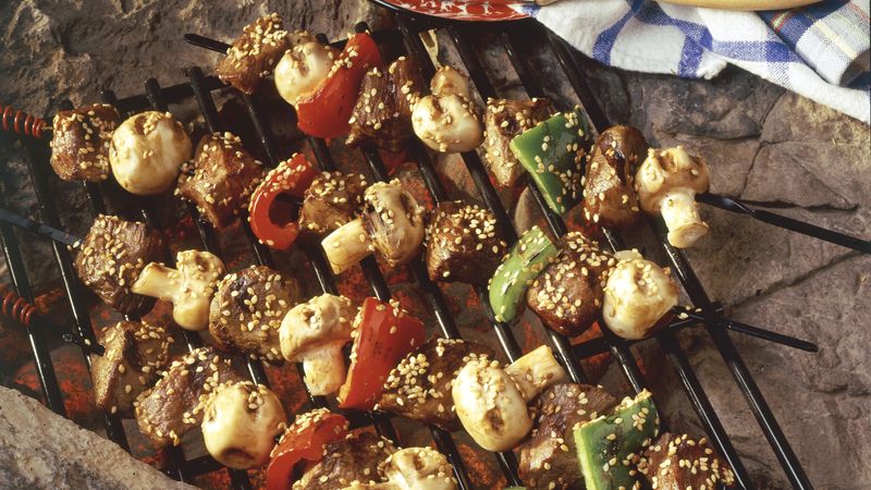 Grilled Teriyaki Beef Kabobs