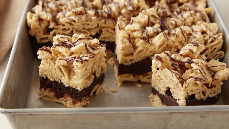 Brownie Batter-Peanut Butter Chex™ Bars