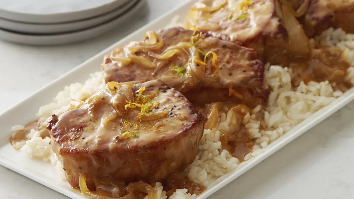 Citrus Smothered Pork Chops