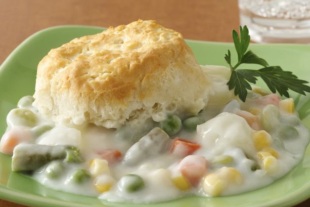 Savory Biscuit and Vegetable Potato Pie