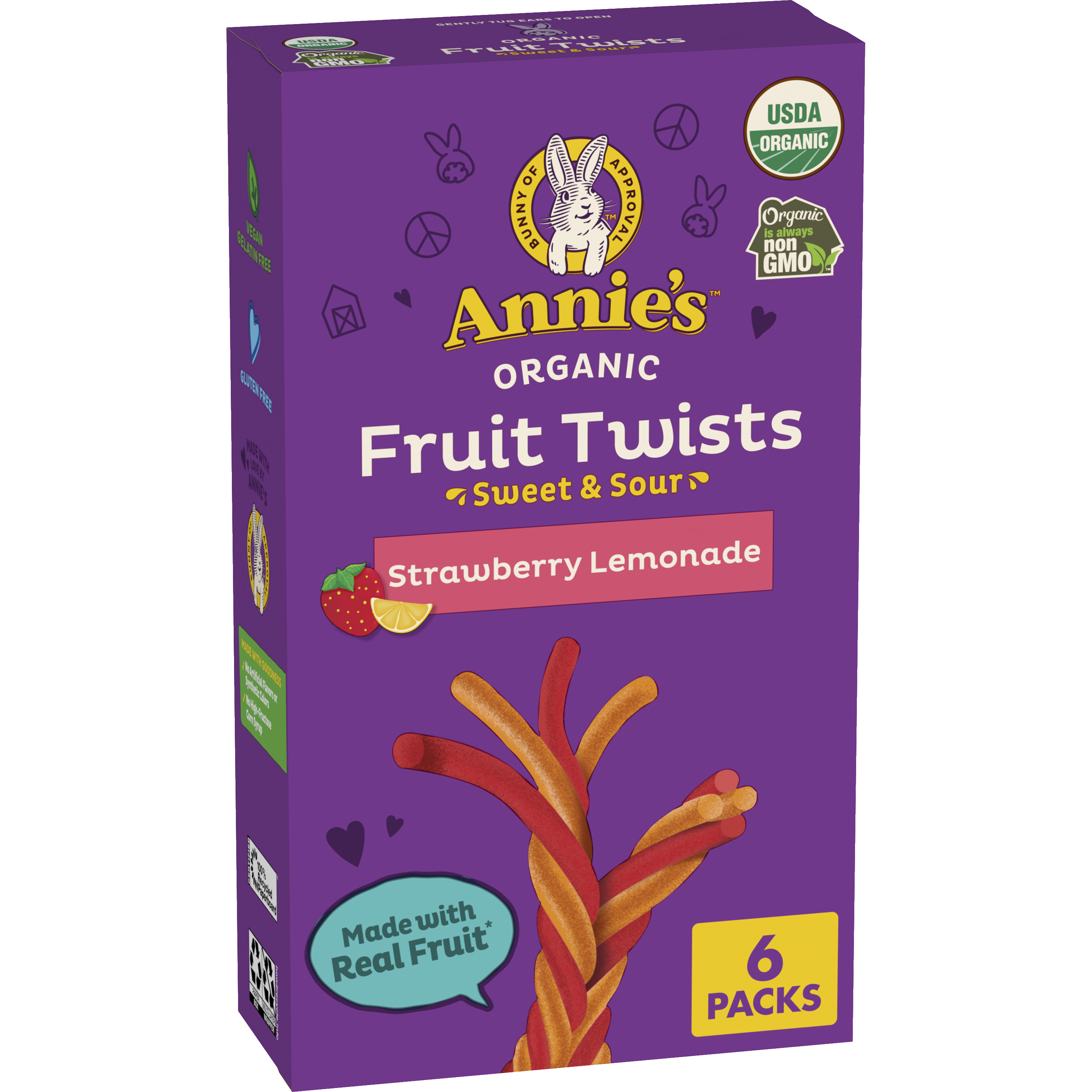 Annie's Organic Strawberry Lemonade Fruit Twists